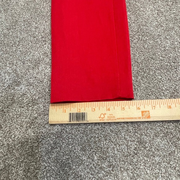 Banana Republic womens sloan chino pants sz 2 mid rise red business casual work - Picture 4 of 12